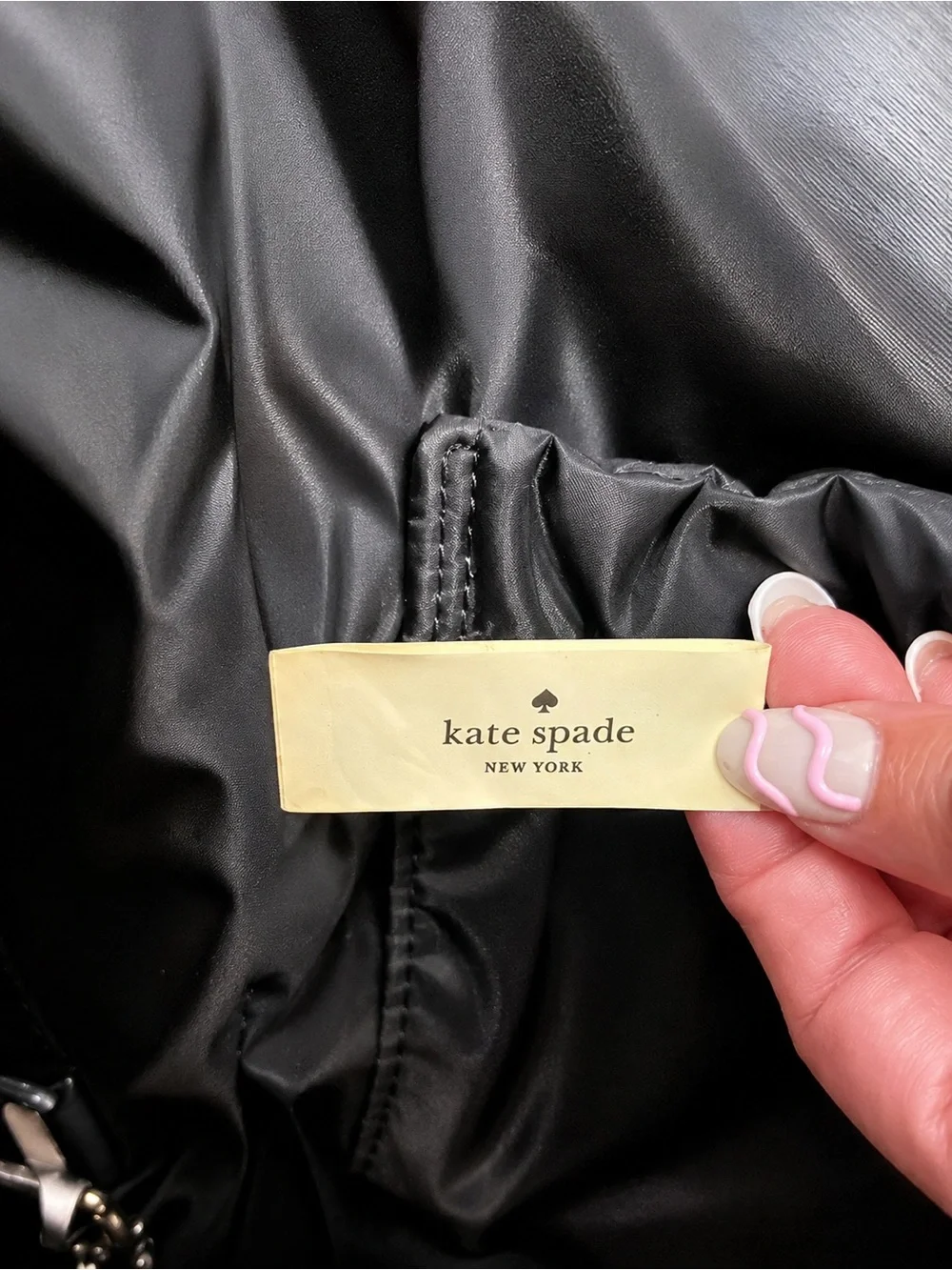 kate spade Black and White Grid Print Tote